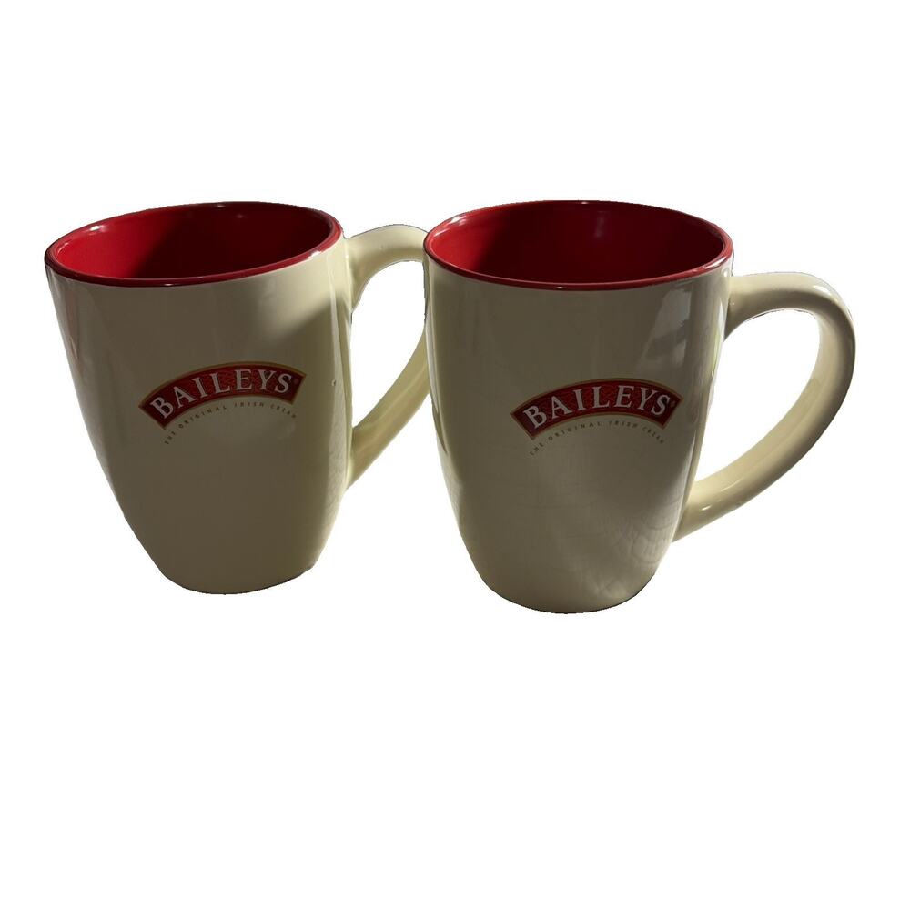2 Baileys Irish Cream Mugs Cream Color